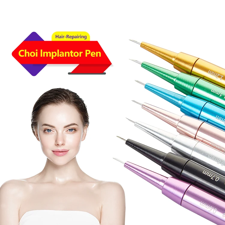 Autoclavable Stainless Steel Hair Transplant Pen Implant Tools 0.8-1.2mm FUE Punch Stainless Steel Choi Pen Implant FUE Pen