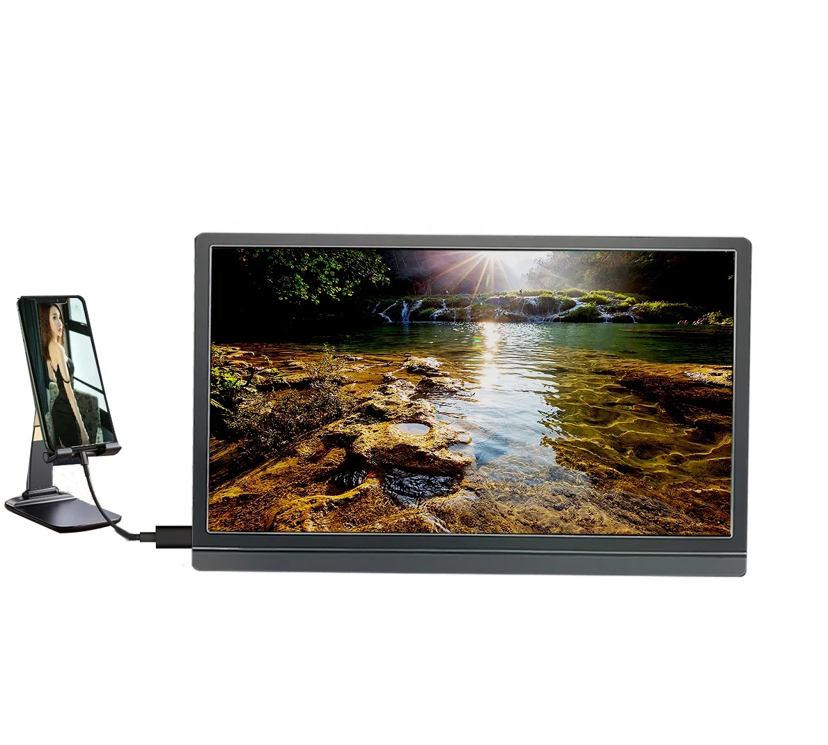 Portable Monitor Full HD 1080 - HDR - IPS Small Portable Monitor Type c New Portable Fold Monitor