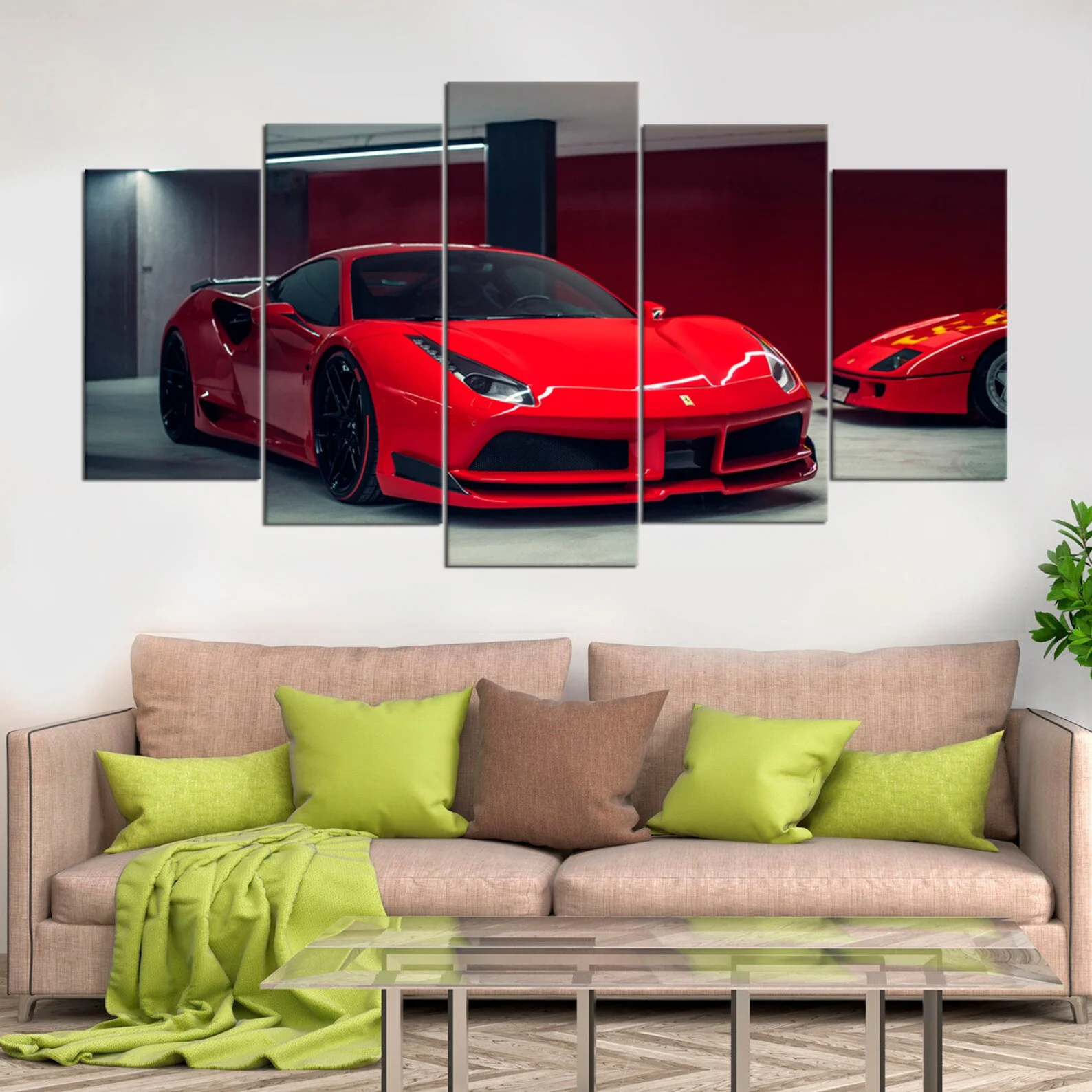 Decorative Painting Custom Retro Big Size Canvas Posters and Prints Nordic Modern Car Picture Wall Art Living Room Home Acrylic