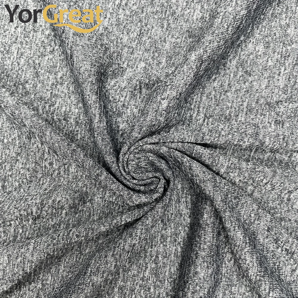 FREE SAMPLE Manufacturer Fabric Single Dye 95% Cationic Polyester Fabrics 5%Spandex Stretch Single Jersey For Yoga Wear