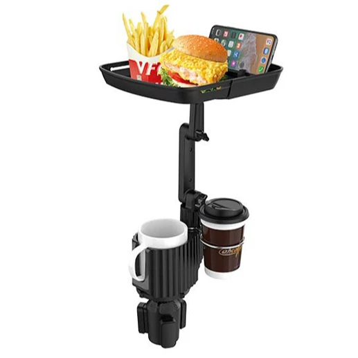 Car Cup Holder Expander Tray 4-in-1 Phone Holder A Cup Holder Travel Tray For Car Seats
