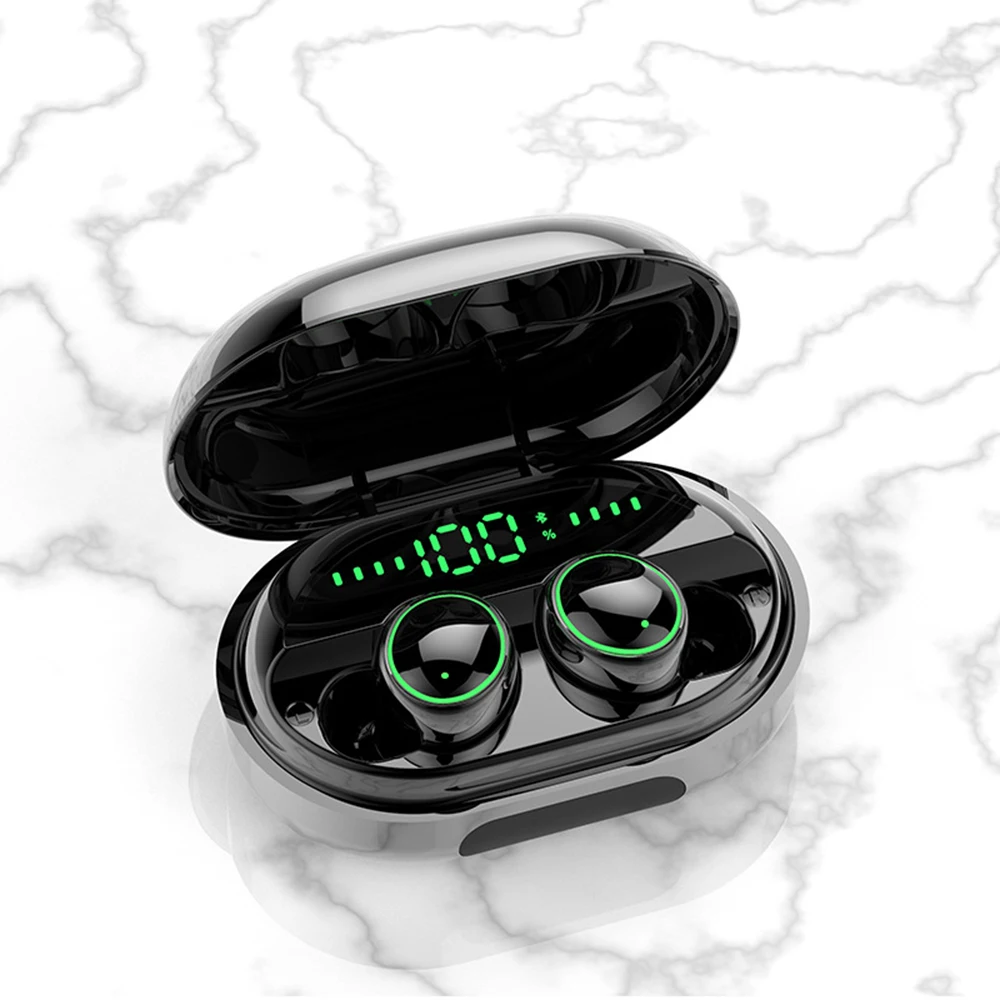 Earphone wireless c5s Wireless Earphone Ipx8 Waterproof Bt 5.0 Tws Headset Mini Earbuds 3500mah With Charger Box