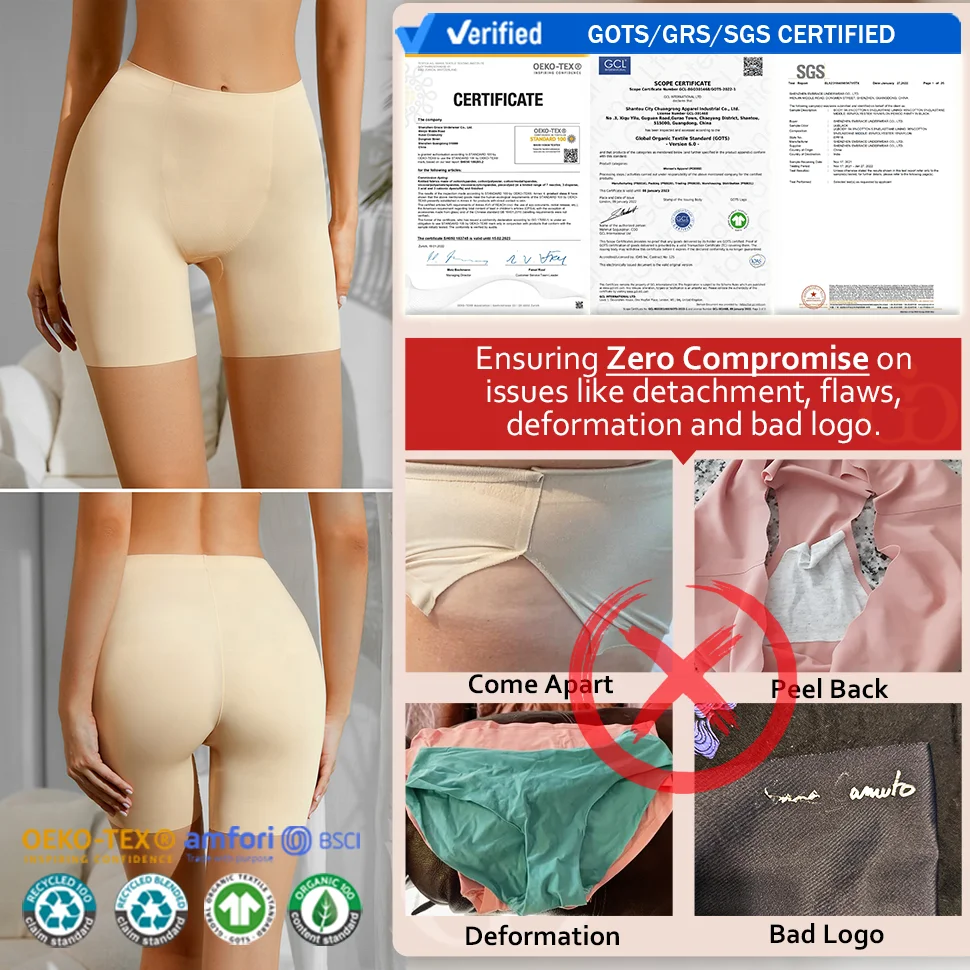 Custom Logo High Waist Boyshorts Breathable Women Boxers Underwear Pure Cotton Crotch Seamless Ladies Boxer Panties