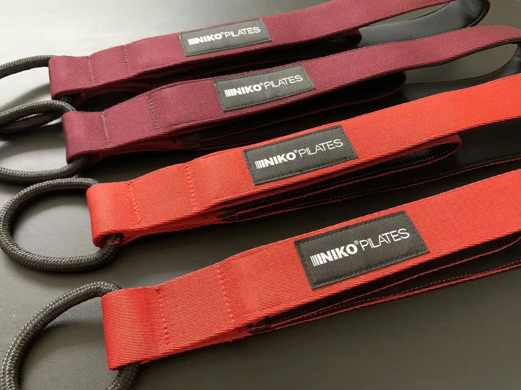 Double Loop Fitness Pilates Straps for Reformer, Cadillac, and Other Fitness Equipment