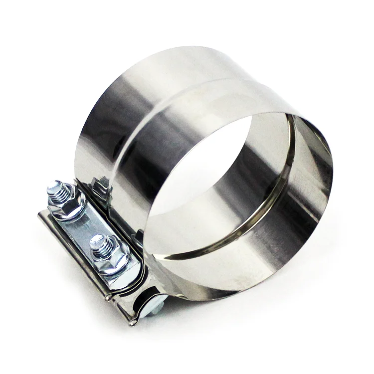 Stainless Steel Lap Joint Exhaust Band Clamp Automotive Muffler