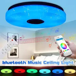 36W APP remote RGB color music lamparas de techo para interior round modern dimmable bed room lighting led ceiling lamp
