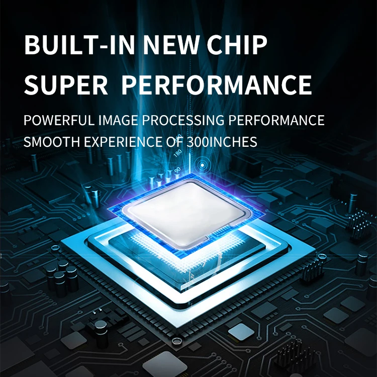 2022 New Design Transjee home theater video projector 4K support wifi smart Android full hd Projector A70