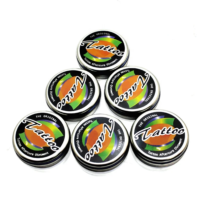 Professional Body Art Private Label Iron Box Anti Scar Skin Recover Gel Lip Brow Ointment Balm to Moisturizing Tattoo Aftercare