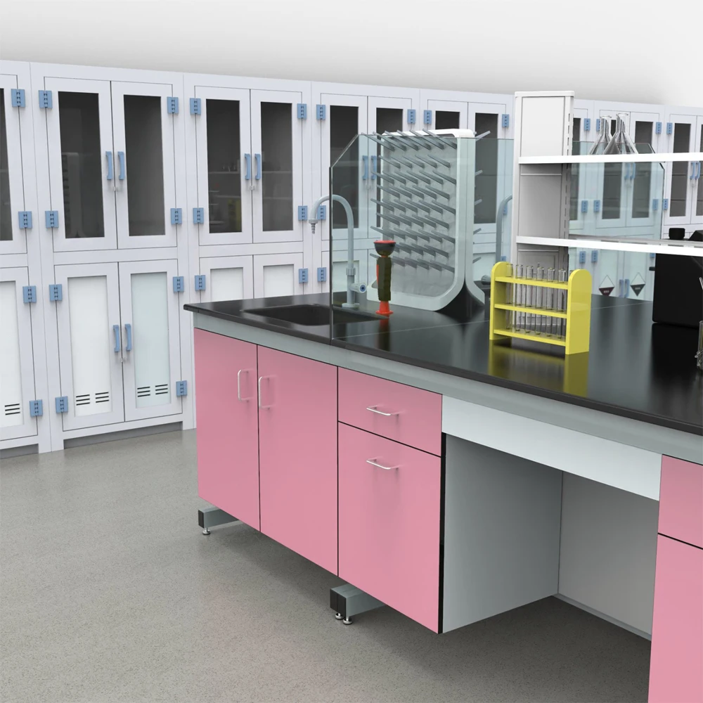 CARTMAY Lab Furniture Modular Mobile Pathology Cosmetics Laboratory Tables Equipment 3 Person Granite Biology Lab Benches