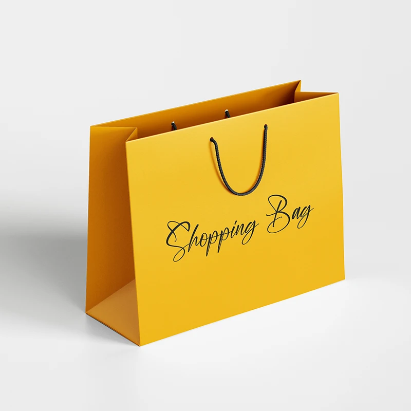 Free design customised luxury gift paper bag Wholesale Recyclable Shopping Paper Bag shoes paper bag