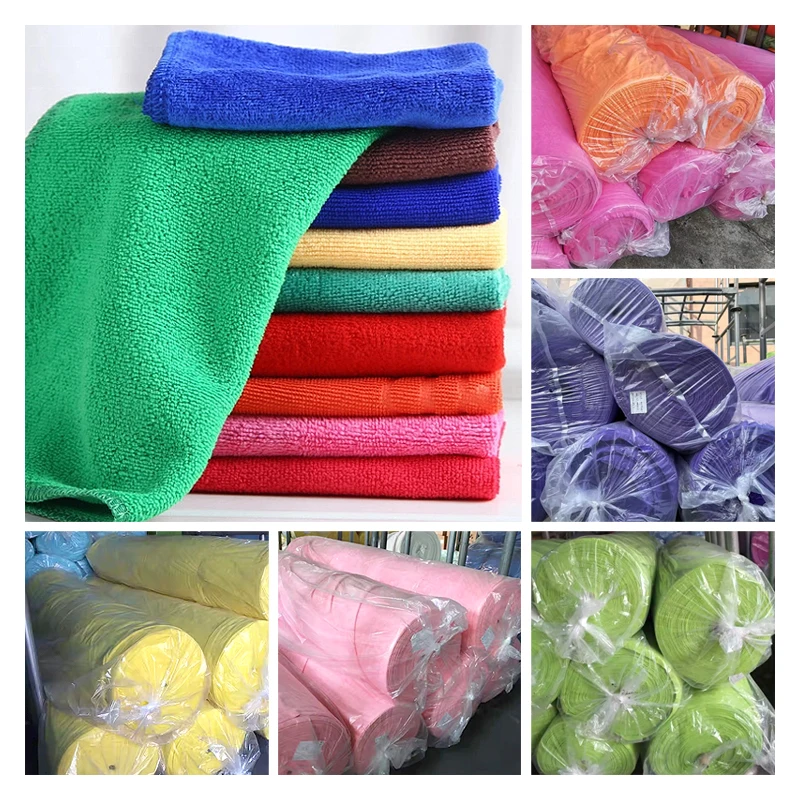 quality polyester microfiber body bath hand face facial towel quick drying towels fabric microfibre cloth in rolls material