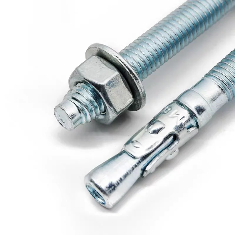 Factory direct white zinc M6 wedge anchor bolt carbon Steel Fastener Bolt Wedge Anchor for building