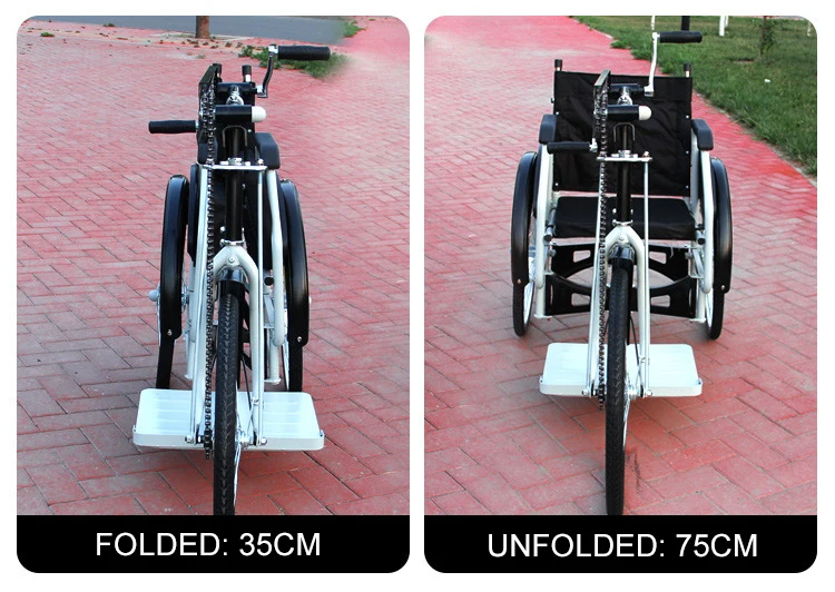 MT-001 Hand Steer Manual Wheelchair Handcycle 3 Wheels Handcycle for Wheelchair