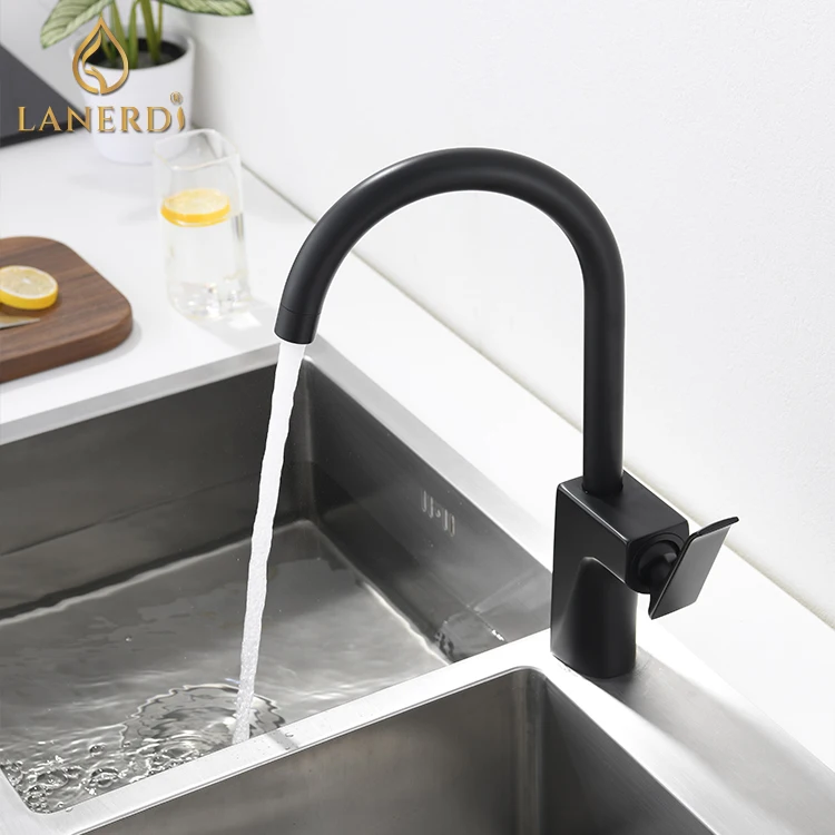 modern german style 7 number matt black kitchen water sink faucet mixer tap taps