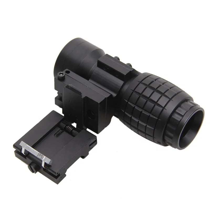 
Airsoft Rifle gun Tactical red dot sight scope 3x Magnifier Compact Sight with Flip UP Mount Side picatinny rail mount 