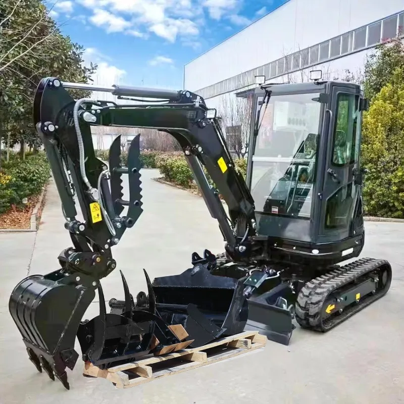 FREE SHIPPING Mini Excavator 4Ton 2ton EPA Farm Used New Crawler Digger Compact MiniBagger Kubota Engine Excavator Machine Price