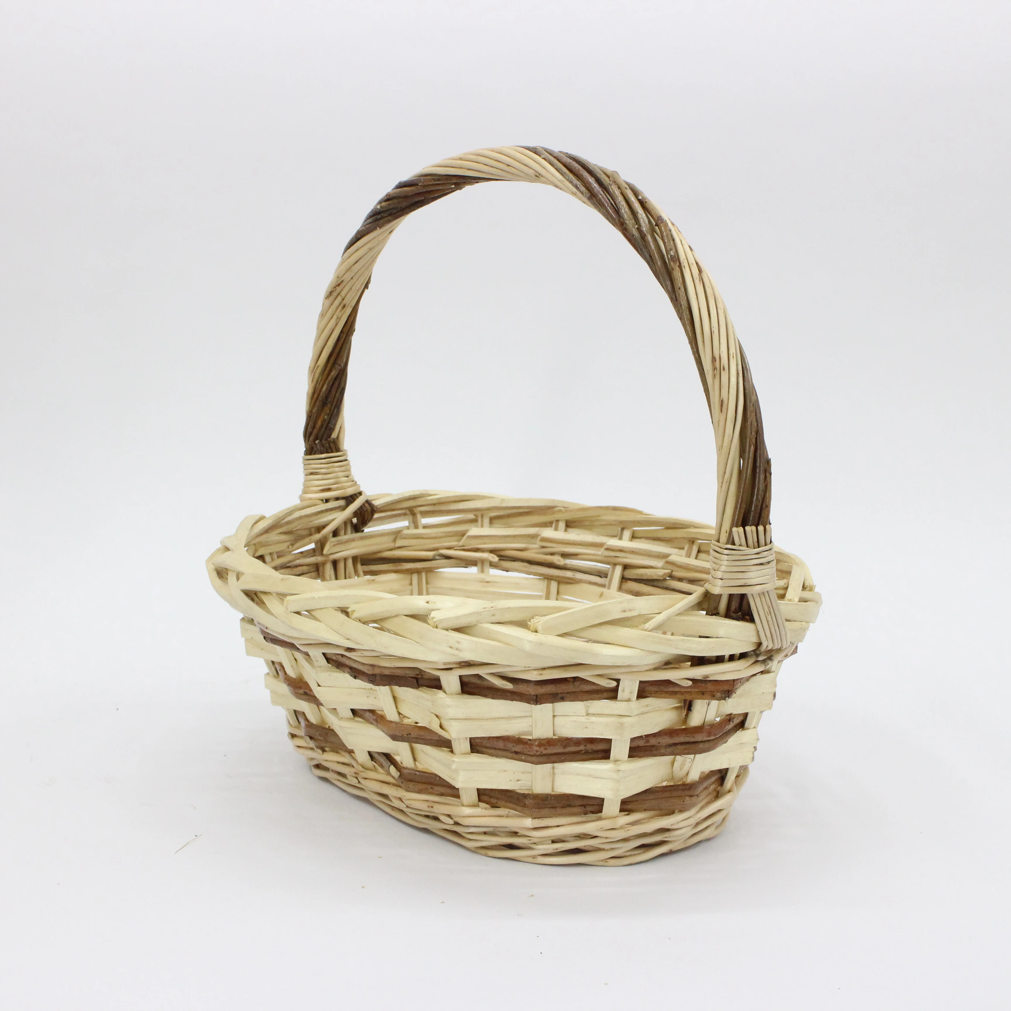 Popular promotional Wholesale unique gift empty decorate wicker craft basket for storage