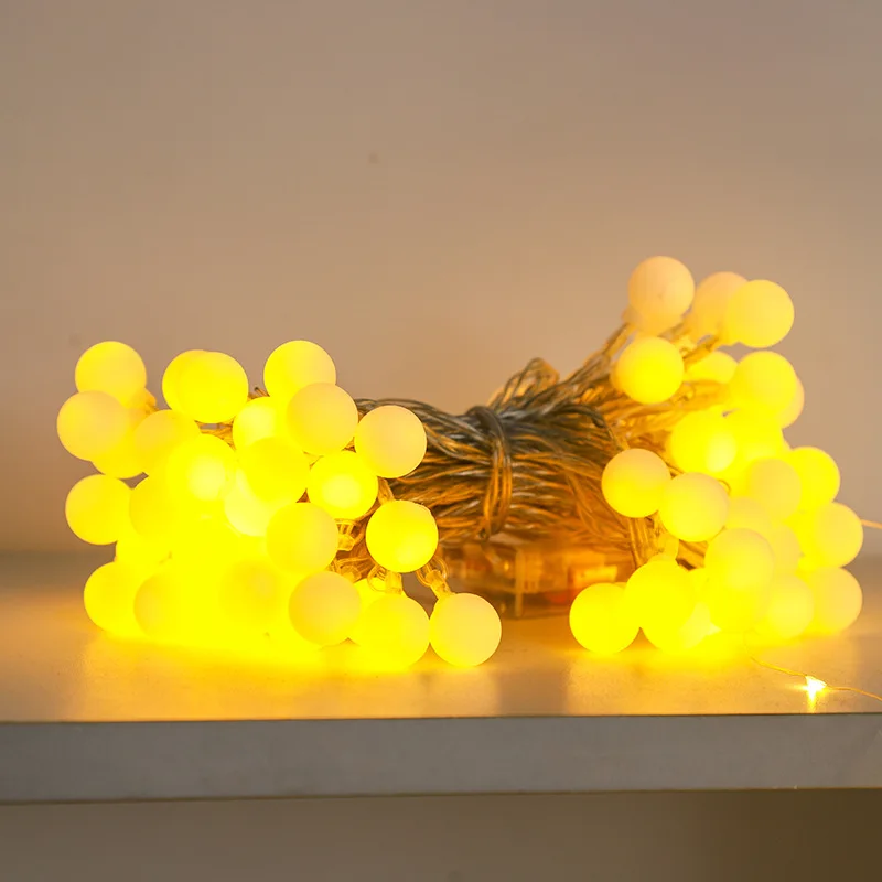 Outdoor 6m/40leds Colorful Battery Operated Mini Led Globe Ball String Light Waterproof Remote Christmas Tree  Decorative Light