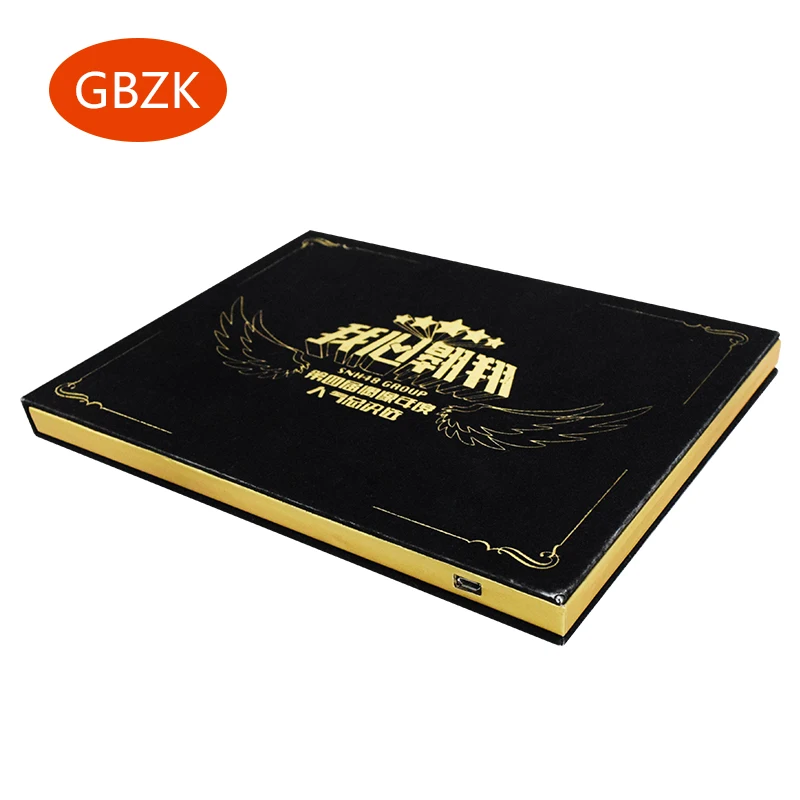 7 inch video brochure for advertising, best sell video book of 7 inch IPS LCD, factory video gift greeting box
