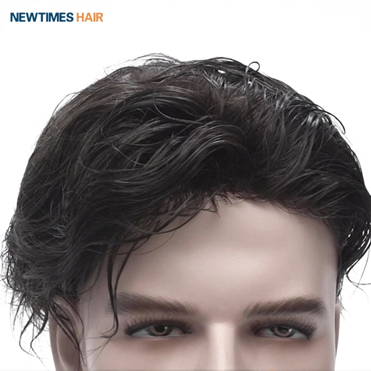 100% человеческие волосы, летние дышащие тонкие моно с искусственным париком, все виды цветных волос для мужчин