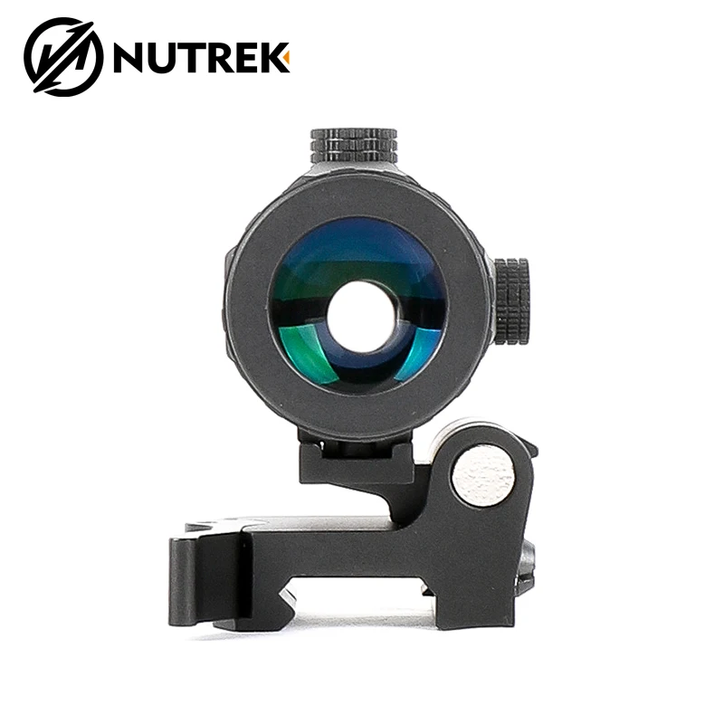 NUTREK OPTICS ECHO Tactical 3X Magnifier Scope with Flip to Side QD Mount combo for Holographic Red Dot Sight