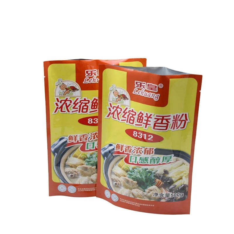 customized spice powder plastic packaging bags with hang hole