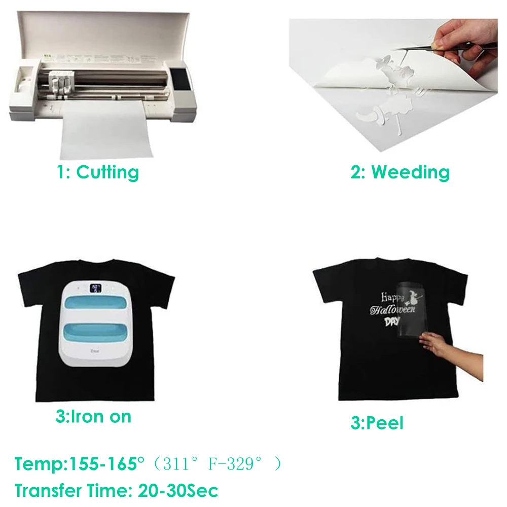 Korean Quality 3d Htv Puff Heat Transfer Vinyl Sheets Rolls For Clothing T-Shirt Cricut Silhouette