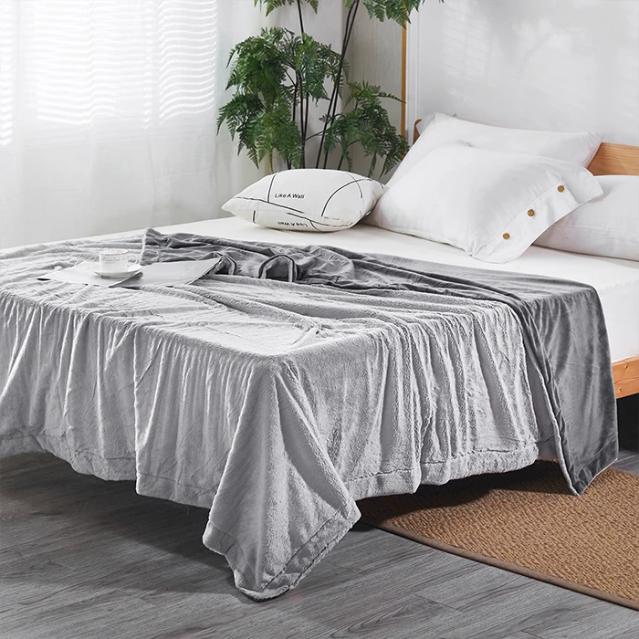 Hot Sale Printed 100% Polyester Pv Plush Fleece Blanket Winter