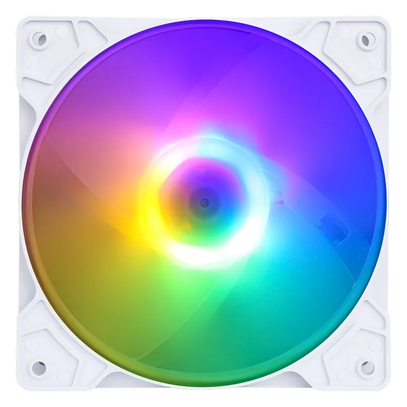 Wholesale White 120mm RGB PC Case Gaming PC Computer Case Air Fan Casing Cooler Cooling Fan