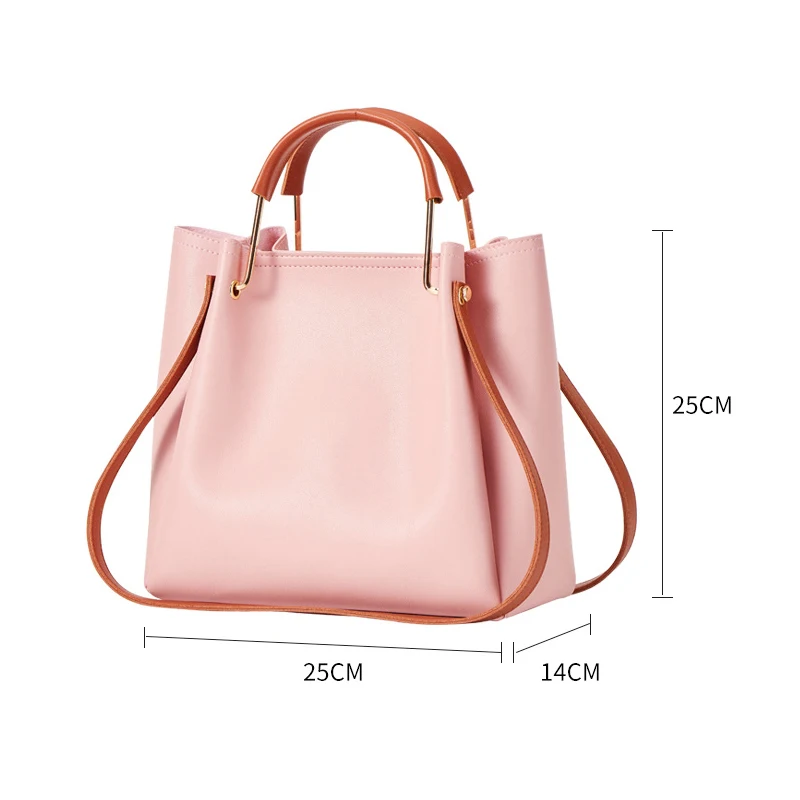 Custom Logo Luxury Designer Top Handle Shoulder Bags Work Bag  Fashional Big Volume Pu Handbag For Women