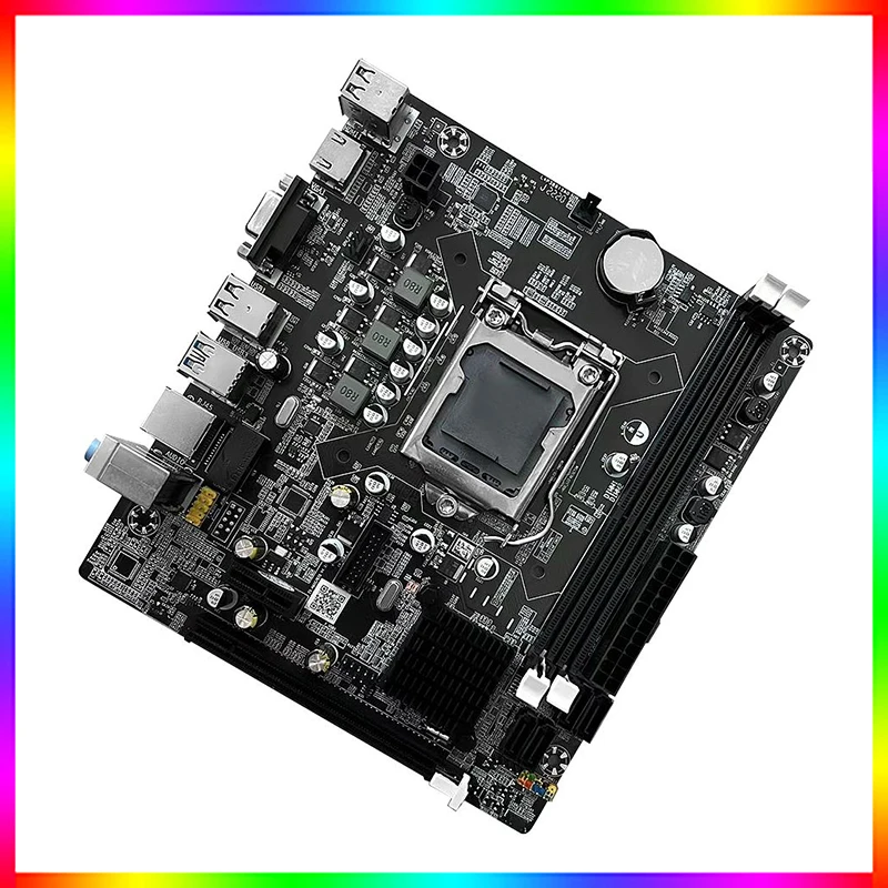 motherboards for pc gaming H61 set lga 1155 ddr3 Core i5 3470 cpu H61 motherboard for pc gaming mini itx set