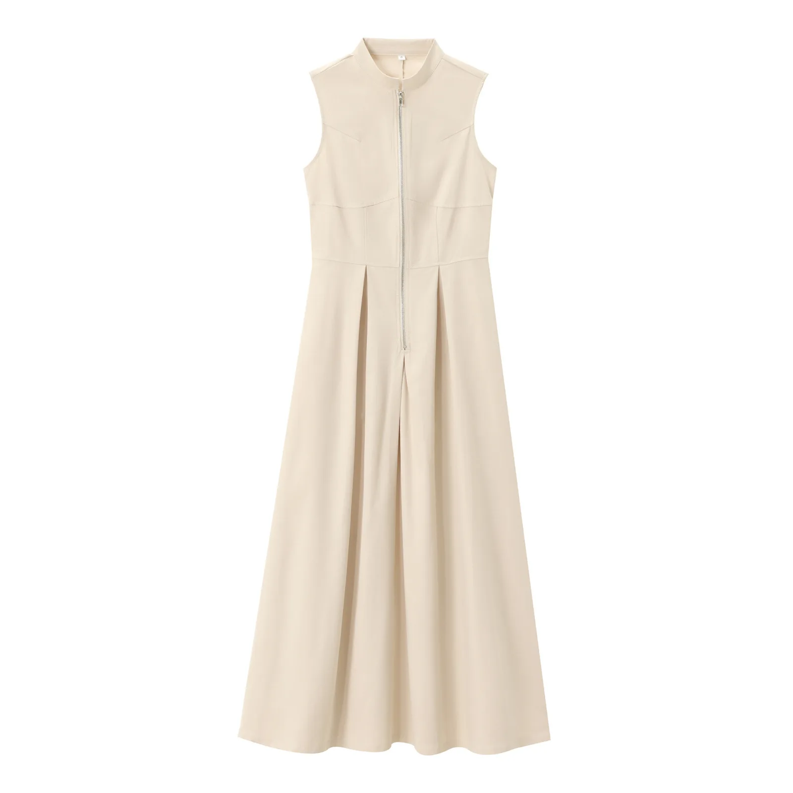 2024 Spring New Fashion Ladies Office Wear Button Waist Long Sleeve Long Dress Women
