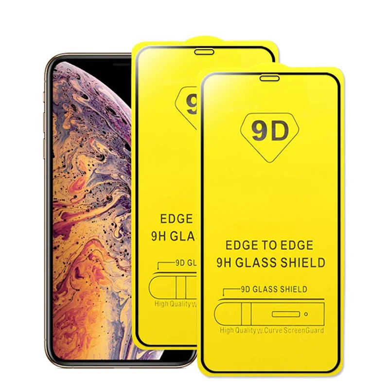 Закаленное защитное стекло 9D 9H с полным покрытием для Samsung Galaxy S21 plus S20 FE Note 9 20 21 FE J2 Huawei p40 p30
