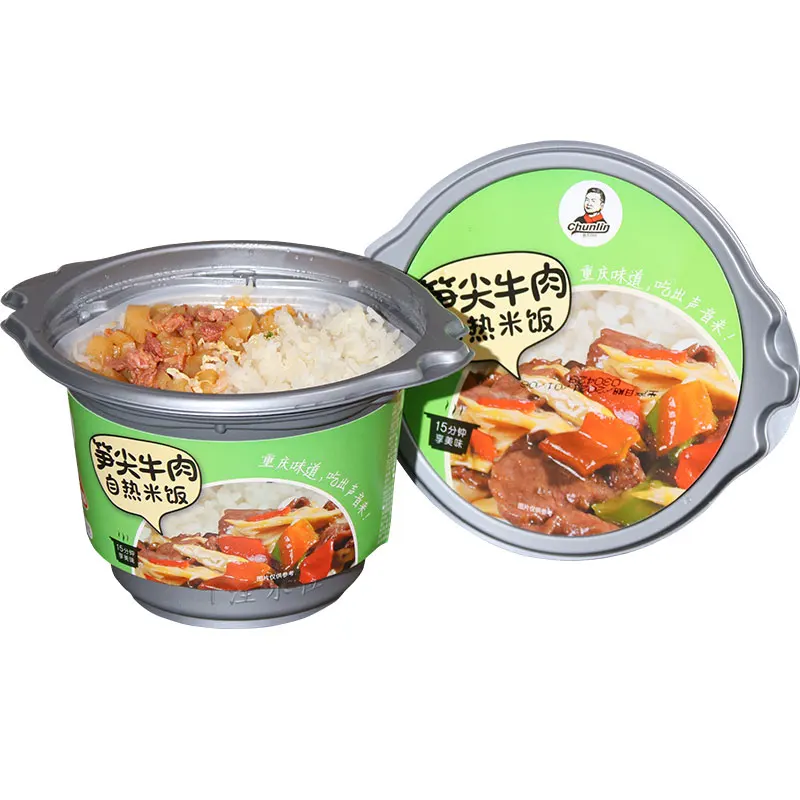 
 266 г жареной говядины с бамбуковыми съемками рисовый военный МР мгновенный рис  