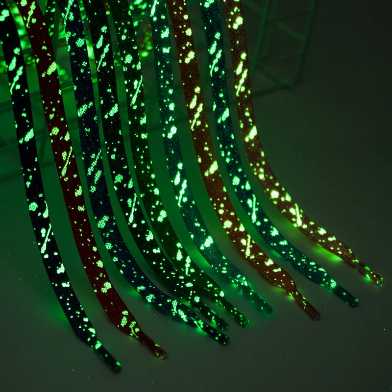 Custom luminous rope sweater strings Flat Logo Flat Hoodie String Drawstring Cord With Tips For Hoodie shoe drawcord