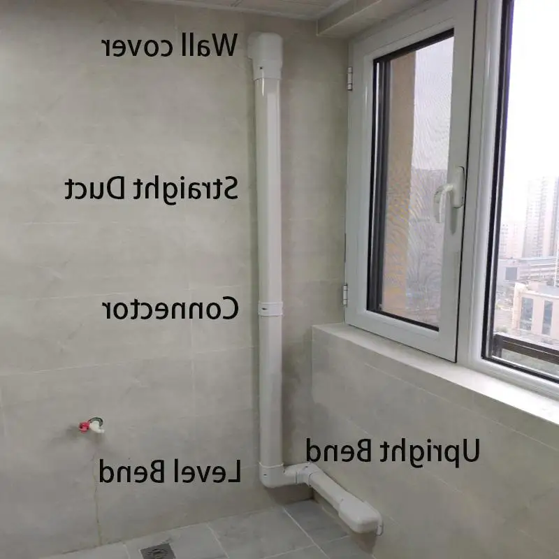 High quality air conditioner parts plastic wall cover duct