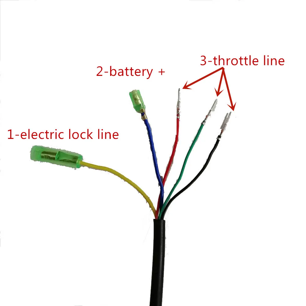 24V 36V 48V Electric Bicycle/Scooter e-bike Parts Twist Throttle Accelerator Gas with LCD Display and Key Lock