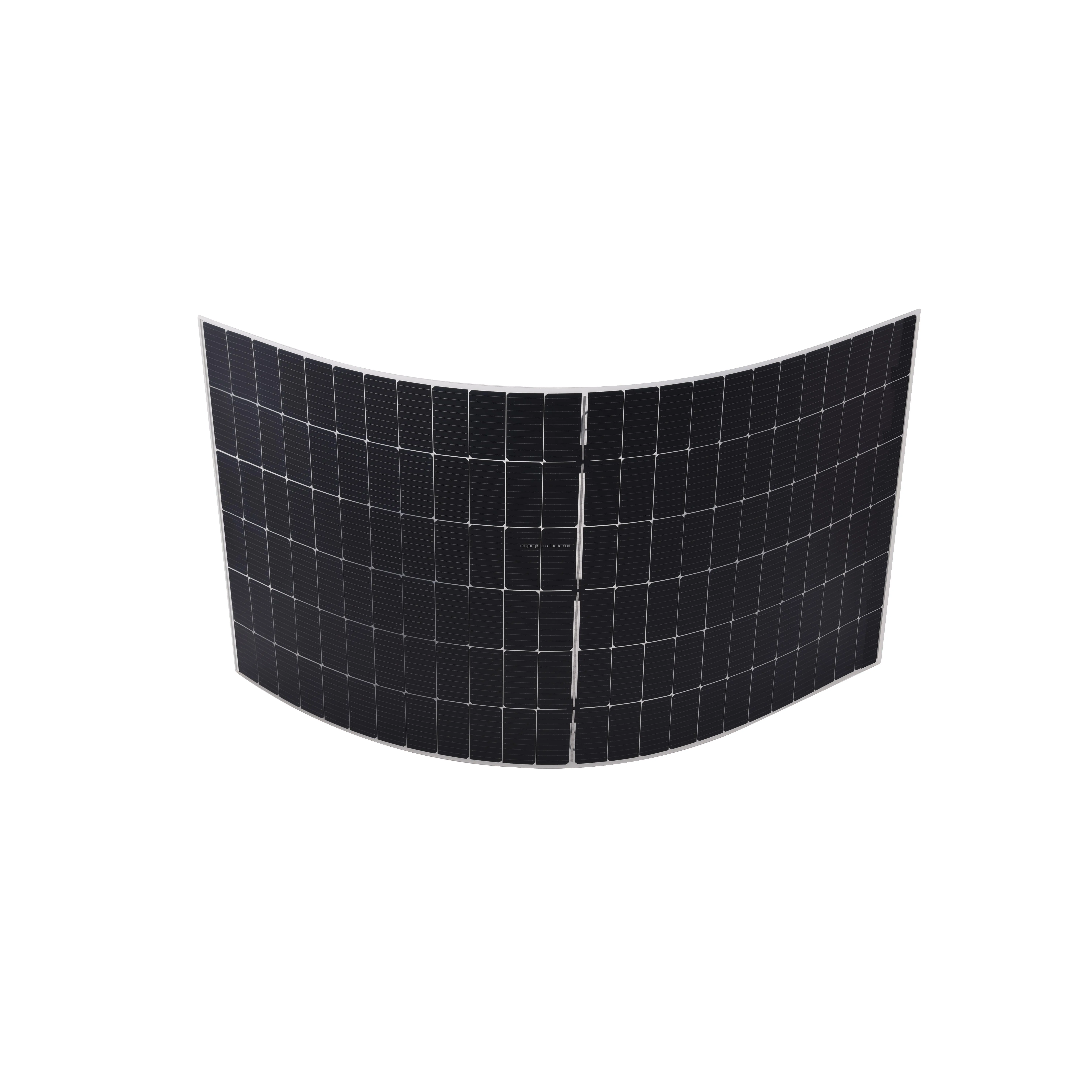 340W Flexible Lightweight Sun Solar BIPV Module TUV Half Cell Outdoor Pv Panel Manufacturers Solar Pv Cable Quote Installation