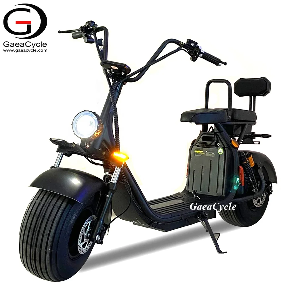 Eu Warehouse 1500W 60V Eec 25Km/h Citycoco Electric Scooter Street Legal with 2 Seats