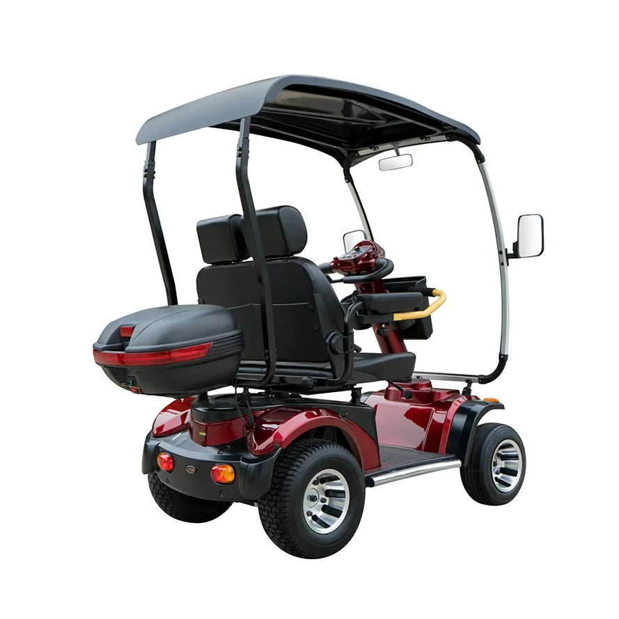 40-60km Elderly Mobility 2 Seat Electric Outdoor Scooter Mobile With 4 Wheels For Handicap Adult