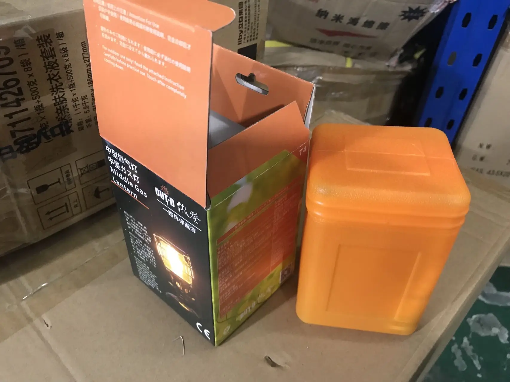 portable butane gas lantern camping lantern Single mantle lantern with electric ignition