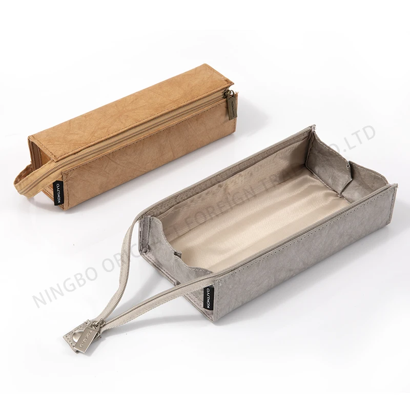 factory OEM middle East  high quality luxury water proof dupont tyvek Dubai pencil case pencil bag fashion stationery supplie