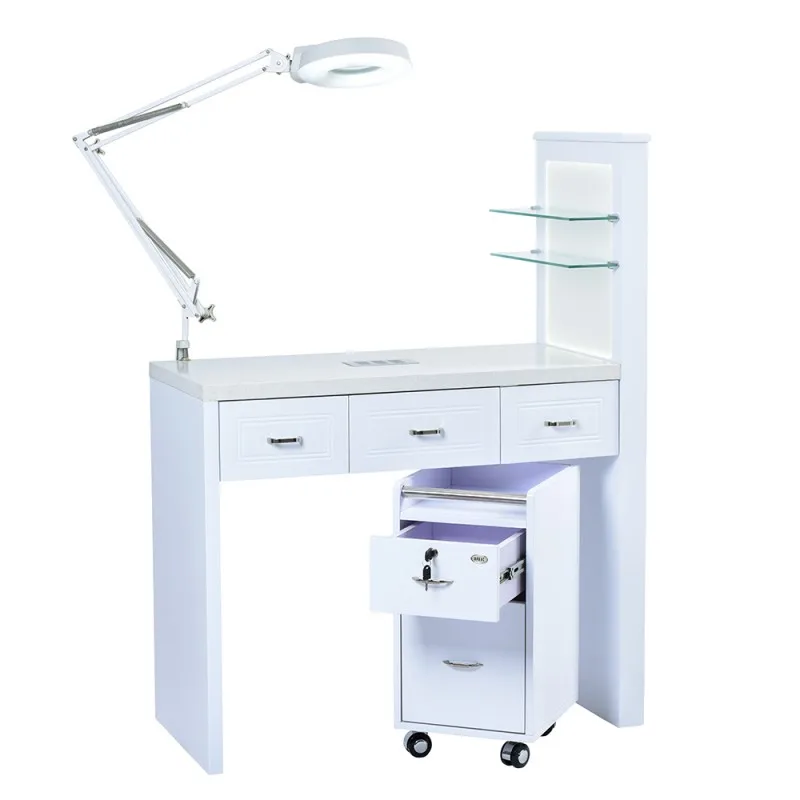luxury nail design table manicure table with fan