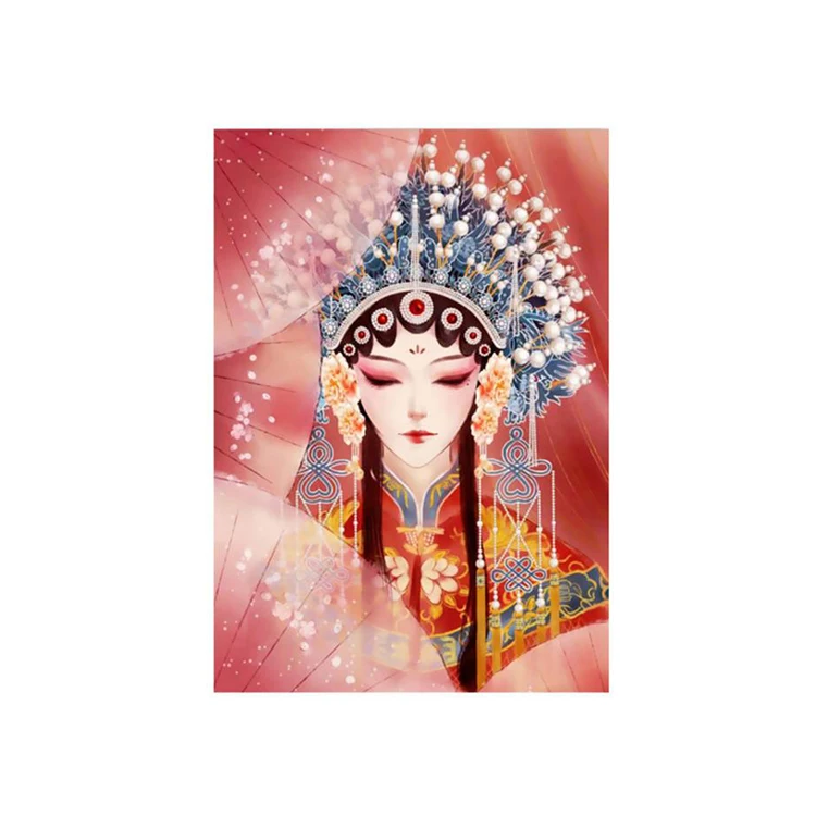 Wholesale Full Square Round Drill Diamond painting beauty girl paint for wall Artwork paint by numbers 5D Diy diamond paintings