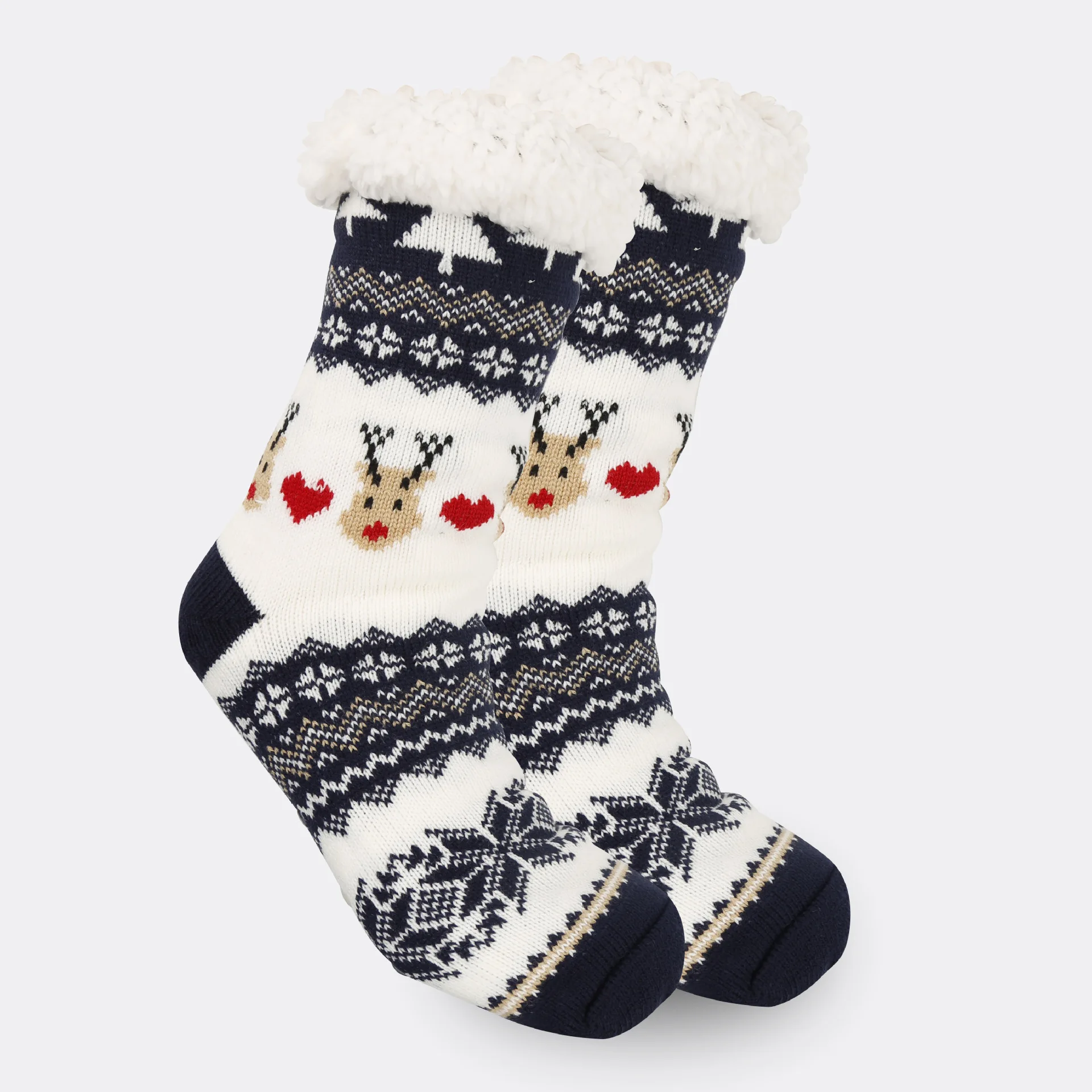 2024 Merry Christmas Fluffy Cozy Winter Warm Soft Fleece Socks Christmas Tree Deer Thick Warmer Indoor Slipper Socks