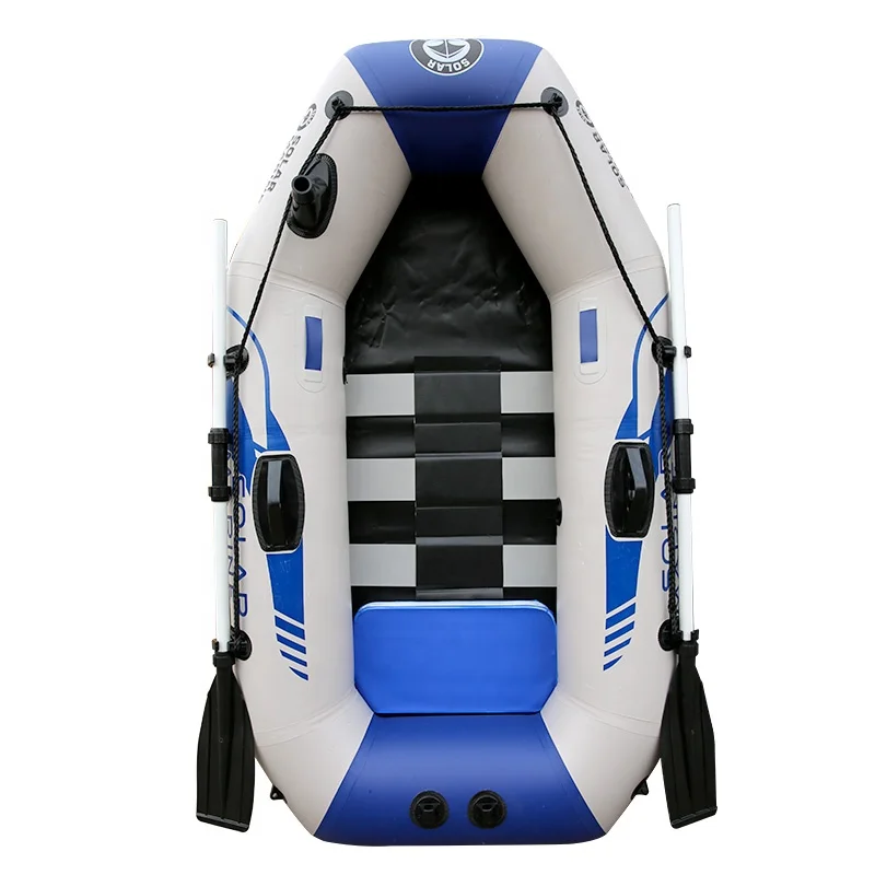 Hard bottom Inflatable Boat for Adult 9Ft Raft Inflatable 4 Person Boat for Adults Fishing Boat
