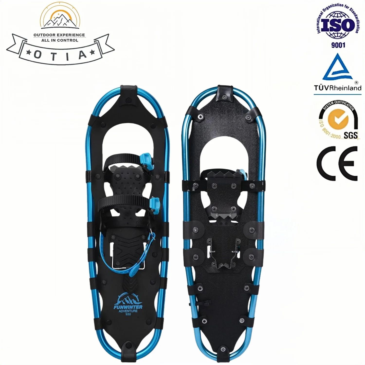 Snowshoes Lightweight Aluminum With Flex Pivot Multiple Sizes And Trekking Poles For All Terrain Hiking Men Women