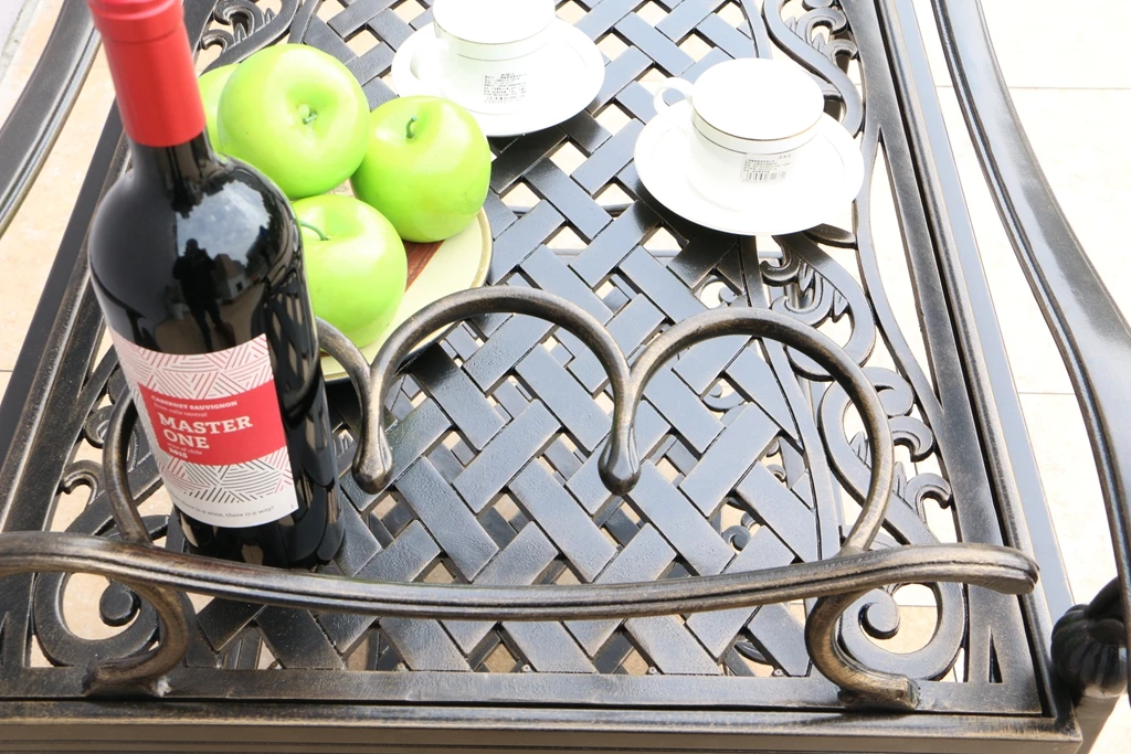 
2 Tiers Aluminum Food Service Trolley / Drink Cart 