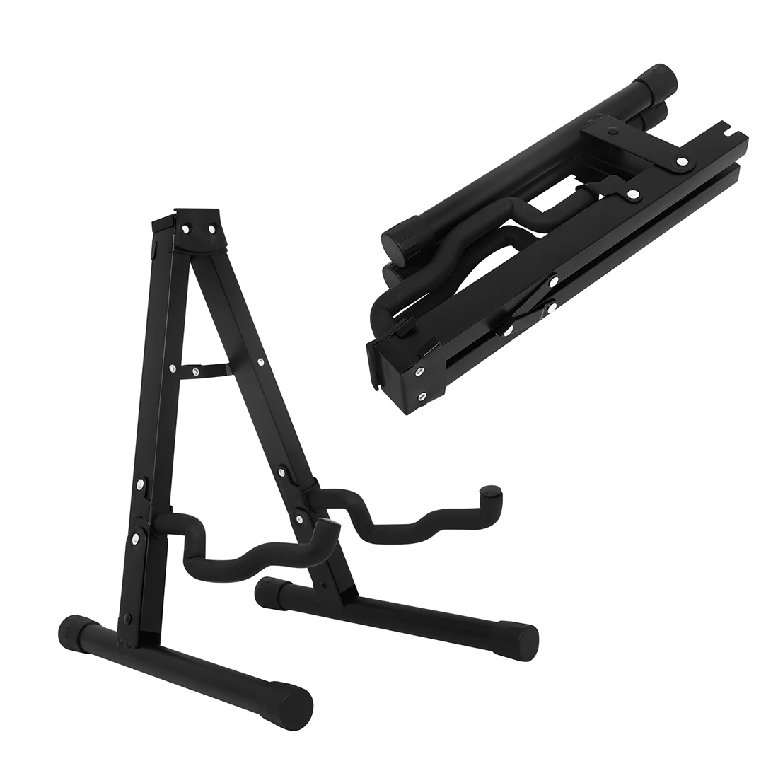 Wholesale Stringed Instrument Accessories Foldable Portable Metal A Type Bass Acoustic Guitar Stand