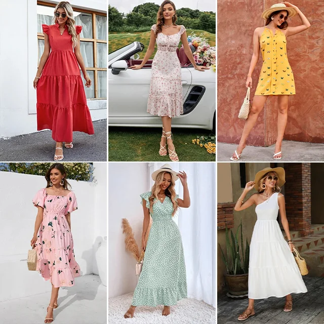 discount wholesale brand new mixed bundle bale woman dress bikini swimwear woman clothes mix bundle casual dress